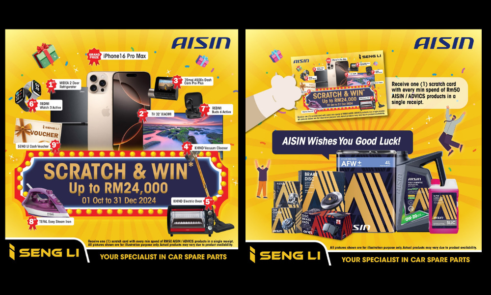 AISIN Scratch & Win – 01 October 2024